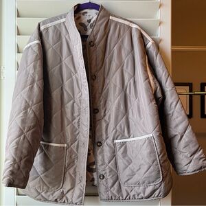 Sabrina Lauren - NWT - Reversible Jacket - XL -Animal/Taupe